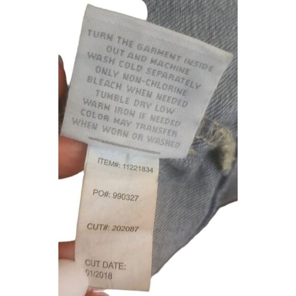 Torrid Sleeveless Denim Button Down Vest Womens Size 0 XL Blue - Picture 8 of 8